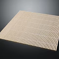 Light Colored Bamboo Window Blinds With Neatly Arranged Slats For Indoor Use