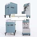 O₂+AIR Medical Oxygen Concentrators With Mobile Wheeled Design And Blue Gray Color