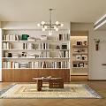 Warm Mid Century Style Living Dining Room With Comfortable Green Sofa And Elegant Wall Decorations