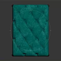Elegant Teal Tufted Ottoman Furniture With Soft Upholstered Surface And Sturdy Wooden Legs