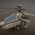 Military Helicopter Game And Film Character With Detailed Weapon System And Realistic Design