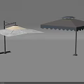 Outdoor Sunshade Designs Featuring Wall Mounted And Freestanding Models With Beige And Gray Fabric
