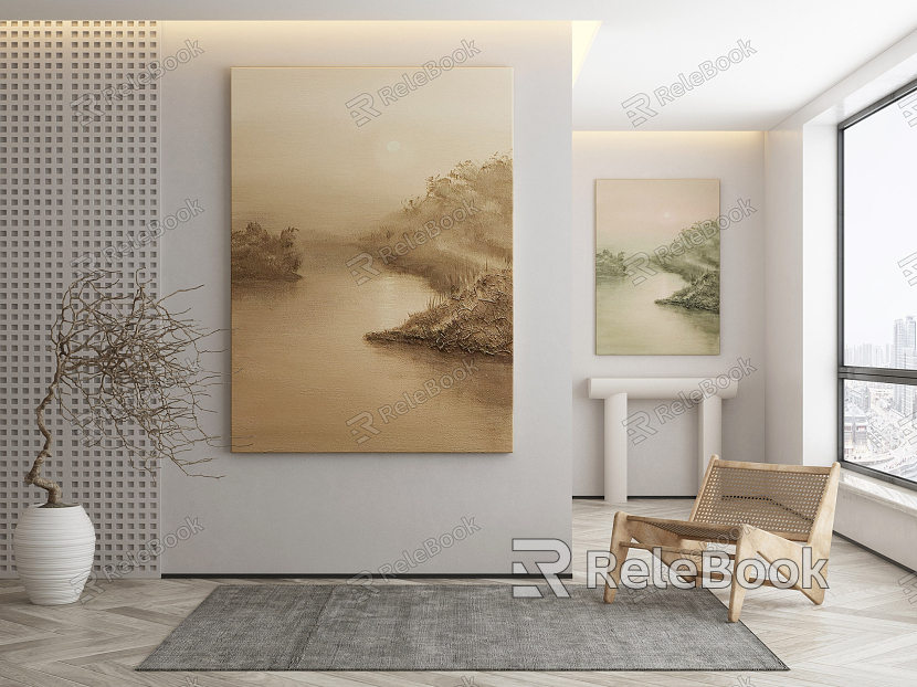 Quiet Landscape Painting Decorative Painting model