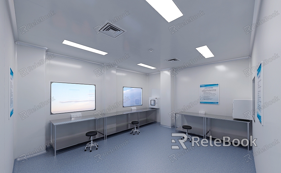 Sterile room for food company laboratory purification area model