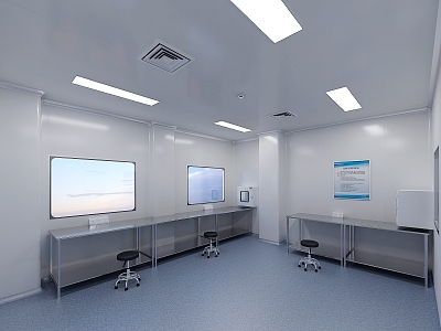 Sterile room for food company laboratory purification area model