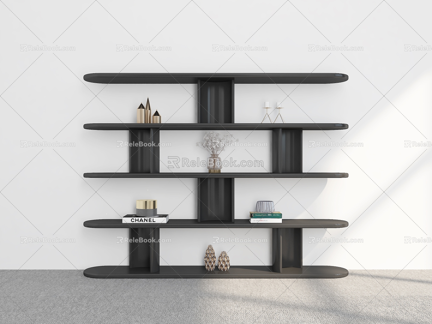 Bookshelf Bookshelf Decoration Bookshelf Ornaments Storage Rack Decorative Rack Bookshelf Shelf model