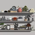 New Chinese style ornaments combination 3d model