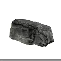Natural Rock Formation With Rough Textured Surface In Outdoor Natural Scene