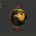 Globe Antique Globe Old Globe Retro Globe Game Item Game Props Game Equipment 3d model