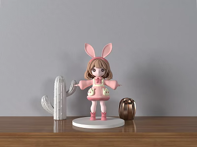 Cartoon Characters Bunny Girls Movie Characters 3d model