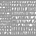 Modern gypsum line ceiling line skirting line door line 3d model