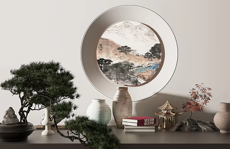 New Chinese-style Ornaments Combination Ornaments 3d model