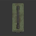 Green Vintage Storage Box with Black Handle and Metal Clasp Sturdy Design for Organizing Items