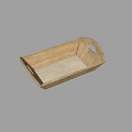 Natural Wooden Tableware Set With Serving Tray And Handle Design