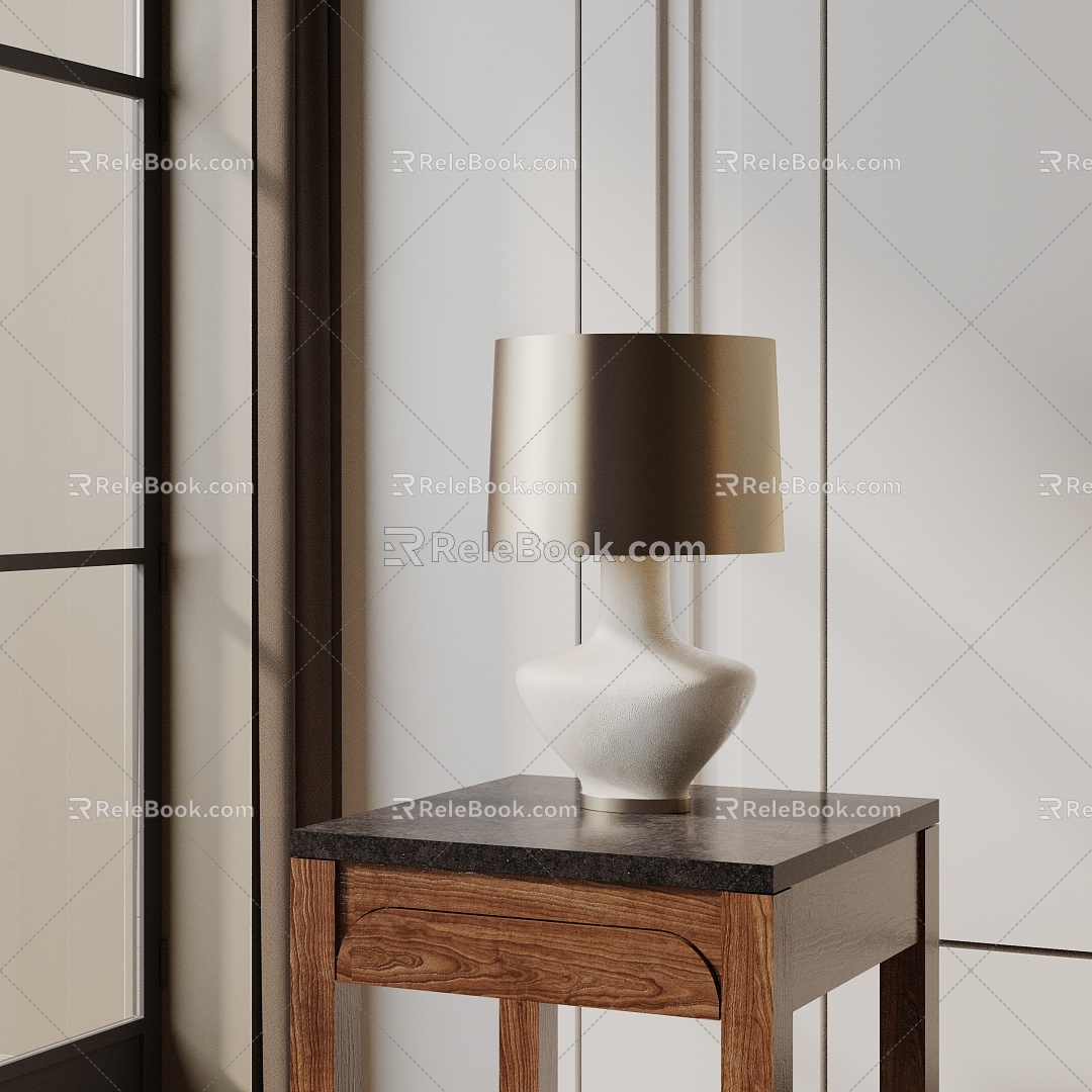 Modern table lamp 3d model