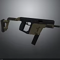 Tactical Modern Weapon With Black And Tan Design Folding Stock And Rail System
