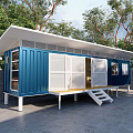 Modern Container Store Container Cafe Cultural and Creative Container Public Building Small Building Post Building 3d model