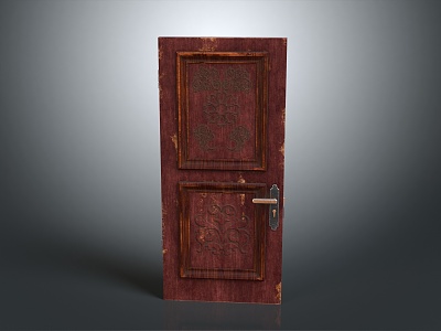 Door Wooden Door Bedroom Door Home Door Furniture Realistic 3d model