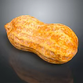 Healthy Fresh Orange Vegetable With Textured Surface On Black Reflective Background