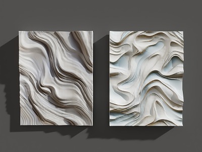 Three-dimensional wall decoration model