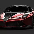 Red High Performance Supercar With Sleek Aerodynamic Design And Sporty Exterior