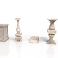 Various Carved Stone Decorative Pedestals And Pillar Bases For Decoration