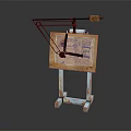 Wooden Drawing Board With Adjustable Metal Stand And Blueprint For Daily Art Supplies