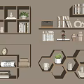 Wall Shelf Bookshelf 3d model