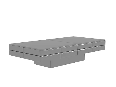 Sleek Modern Coffee Table With Functional Drawer Storage And Simple Design 3d model