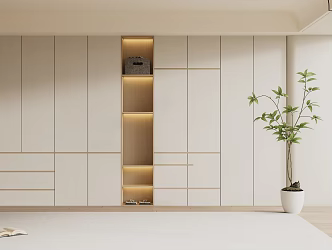 Bedroom Wardrobe Cloakroom Wardrobe Finished Wardrobe Children's Room Wardrobe Solid Wood Wardrobe 3d model