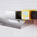 Commercial Kitchen Essential Stainless Steel Range Hood With CEP Labeled Box And White Tiled Wall