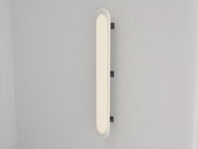 Modern Elongated White Wall Light With Sleek Design For Interior Decoration 3d model