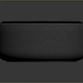 Modern Wireless Smart Speaker With Round Design Top Buttons And Blue Light Ring Fabric Material