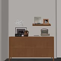 Modern Middle Ancient Style Entrance Cabinet Decorative Cabinet Middle Ancient Style End View Cabinet Vase 3d model
