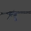 Tactical Assault Rifle With Modern Design Black Finish Rail System And Ergonomic Grip