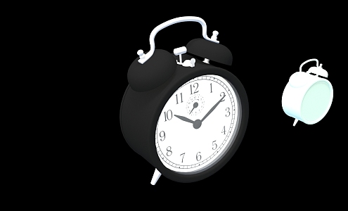 Modern alarm clock 3d model