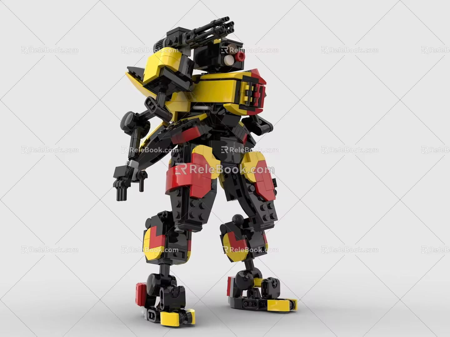 LEGO Toys Building Blocks Fighting Robot Gundam Mech Warrior Transformers Pacific Rim 3d model