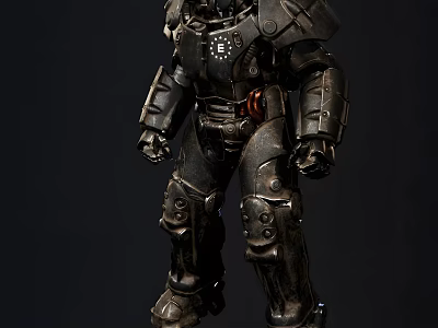 Advanced Smart Machine With Heavy Duty Metal Armor And Robotic Mechanical Structure Design 3d model