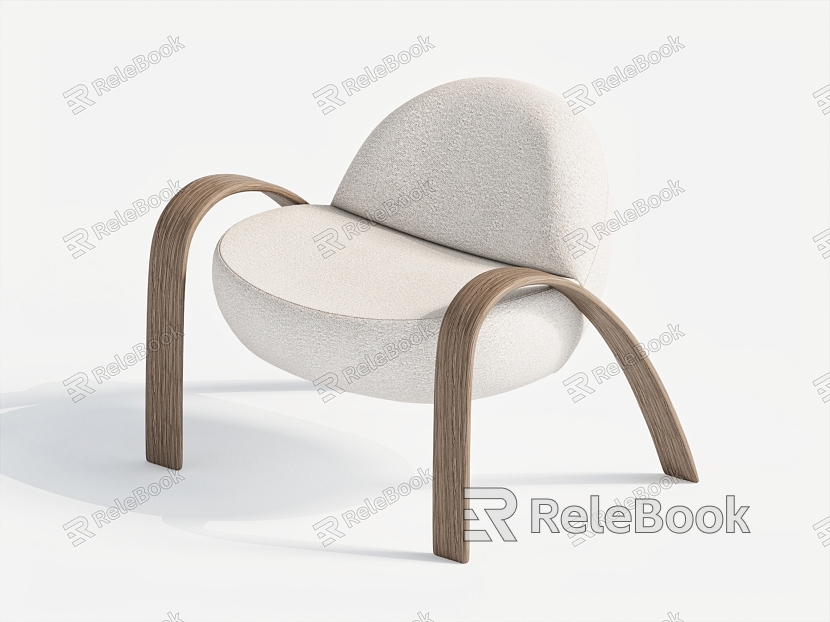 Single sofa lounge chair model