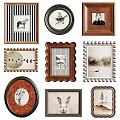 Decorative Photo Wall With Various Frames Different Styles Wooden And Metal Borders