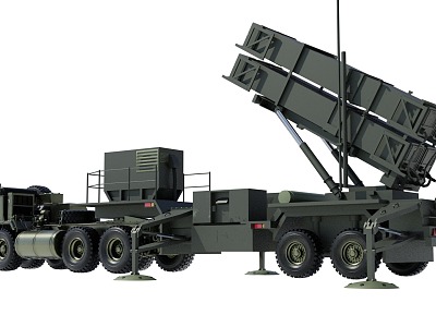 MIM104 THAAD Missile System Patriot Missile System X-band Radar Subgrade End Interception Radar Vehicle Missile Vehicle US Army Equipment Weapon model