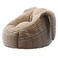 Cozy Bean Bag Chair With Colorful Geometric Pattern And Multiple Color Options