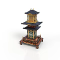 Traditional Multi Tiered Pagoda Architecture With Decorative Roof And Ornate Base