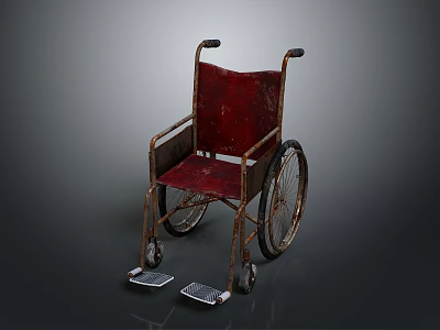 Industrial Equipment Wheelchair Style Heavy Duty Metal Frame For Industrial Use 3d model