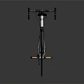 White Fixie Bike With Black Seat Handlebars And Reflective Surface On Gray Background