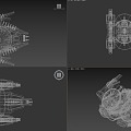 Sci-fi Fighter Sci-fi Fighter Luminous Machine 3d model