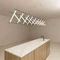 Modern Open Kitchen Interior Design With Island Counter And Cabinets