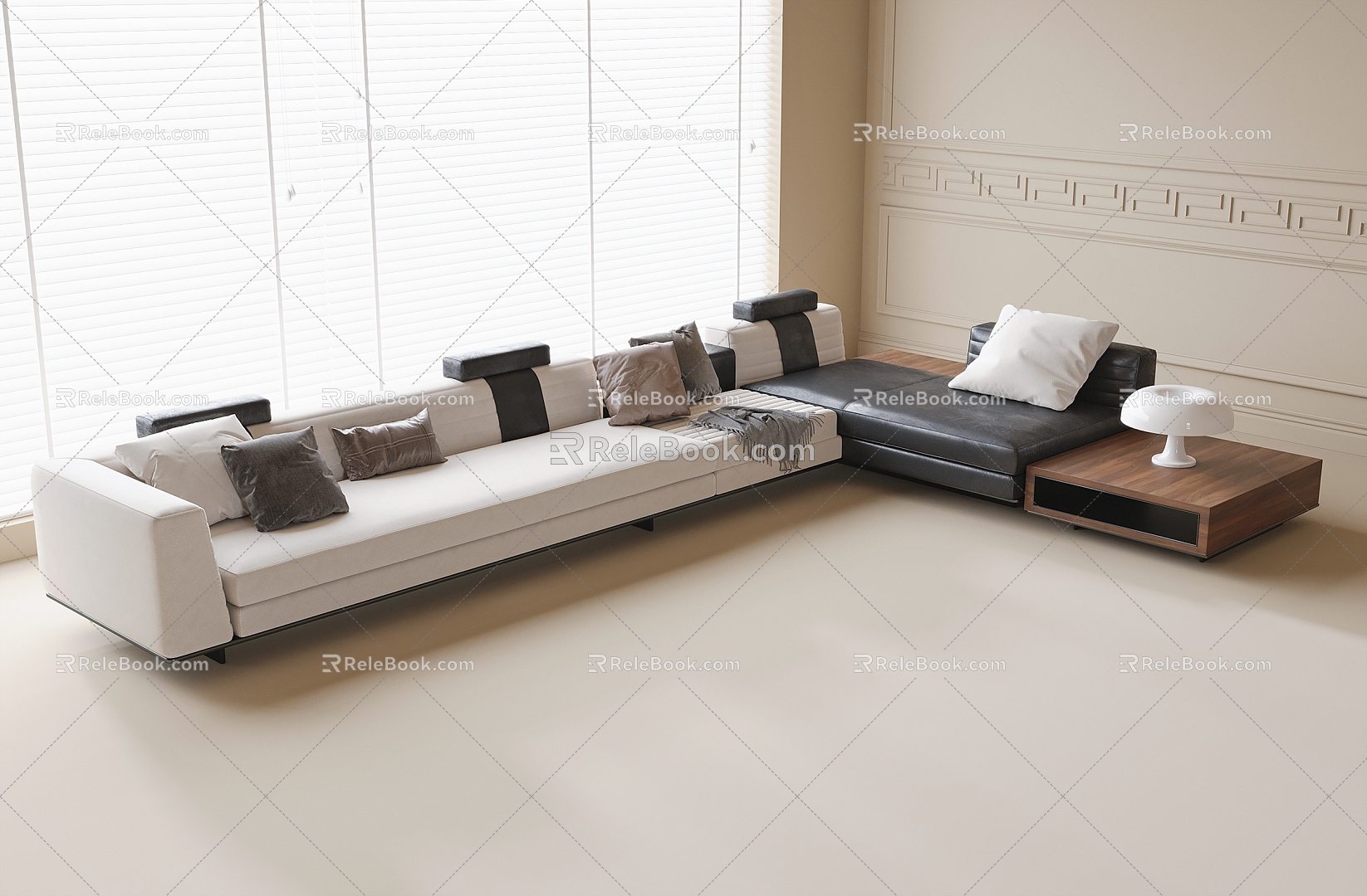 Corner Multiplayer Sofa 3d model