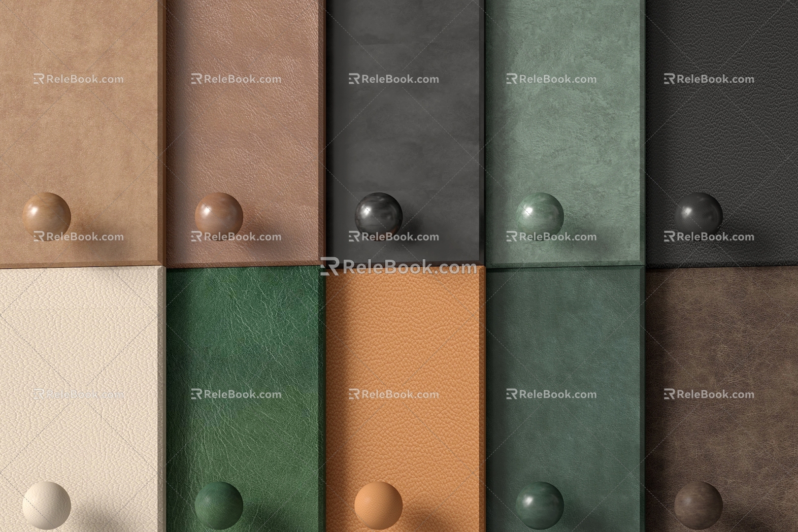 Leather soft bag 3d model