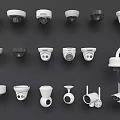 Ball machine camera gun machine camera security monitoring camera combination monitoring combination monitoring camera spherical camera infrared camera 3d model